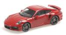 PORSCHE 911 (992) TURBO S COUPE SPORT DESIGN 2021 (rouge)